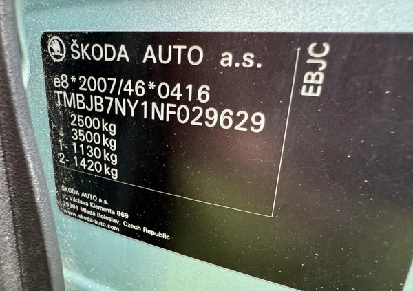 Skoda Enyaq cena 89999 przebieg: 90000, rok produkcji 2022 z Sokołów Podlaski małe 596